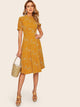 Polka Dot Zip Back Dress