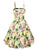 50s Tropical & Flamingo Print Cami Dress