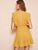 Layered Ruffle Armhole Cutout Back Dress