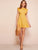 Layered Ruffle Armhole Cutout Back Dress
