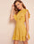 Layered Ruffle Armhole Cutout Back Dress