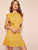 Layered Ruffle Armhole Cutout Back Dress