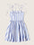 Self Tie Shoulder Fit & Flare Dress