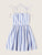 Self Tie Shoulder Fit & Flare Dress