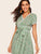 50s Lace Trim Ditsy Floral Print Belted Dress