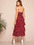 Polka Dot Layered Hem Cami Dress