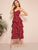 Polka Dot Layered Hem Cami Dress