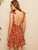 Knot Shoulder Backless Ruffle Hem Slip Dress