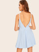 Striped Tie Waist Cami Dress