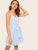 Striped Tie Waist Cami Dress