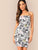 Allover Figure Print Bodycon Cami Dress