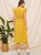 Ruffle Trim Button Front Split Dress