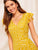 Ruffle Trim Button Front Split Dress