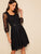 40s Lace Overlay Belted Dress