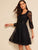 40s Lace Overlay Belted Dress