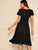 Flutter Sleeve Sweetheart Neck Fit &  Flare Dress