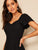 Flutter Sleeve Sweetheart Neck Fit &  Flare Dress
