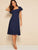 Heart Print Flutter Sleeve Tie Back Dress