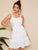 Button Through Ruffle Hem Skater Cami Dress