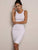 Lace-up Cut Out Back Ruched Tank Dress