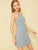 Confetti Heart Print Slip Dress