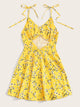 Ditsy Floral Open Back Cami Sundress