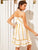 Ruffle Hem Striped Cami Dress