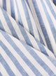 Colorful Pompom Detail Striped Smock Dress