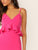 Neon Pink Bodycon Peplum Slip Dress