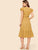 70s Ruffle Armhole Self Belted Dress