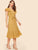70s Ruffle Armhole Self Belted Dress