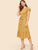 70s Ruffle Armhole Self Belted Dress