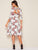 Floral Sweetheart Neck Fit & Flare Dress