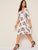 Floral Sweetheart Neck Fit & Flare Dress