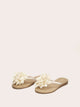 Floral Applique Flip Flops