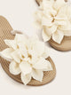 Floral Applique Flip Flops