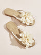 Floral Applique Flip Flops