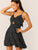 Dalmatian Print Twist Peekaboo Cami Dress