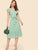 70s Ruffle Armhole Self Belted Dress
