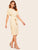 Solid Belted Pencil Dress