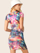 Tie Dye Bodycon T-shirt Dress