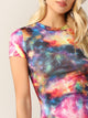 Tie Dye Bodycon T-shirt Dress