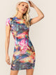 Tie Dye Bodycon T-shirt Dress
