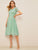 50s Swiss Dot Zip Back Fit & Flare Dress