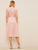 60s Puff Sleeve Surplice Neck Wrap Belted Dress