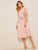 60s Puff Sleeve Surplice Neck Wrap Belted Dress
