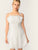 Tie Strap Ruffle Trim Swiss Dot Cami Dress
