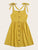 Self Tie Shoulder Button Up Dress