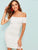 Shirred Off The Shoulder Dress