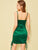 Drawstring Side Satin Bodycon Slip Dress